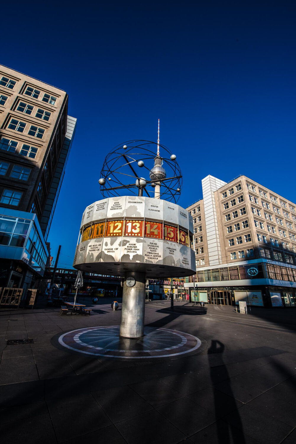 Weltzeituhr am Alexanderplatz - Musterbild für InoMatrix Case Studies für ein Multi-use-Building und die Ergebnisse der InoMatrix